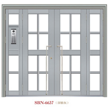 Porta de aço inoxidável para luz solar externa (SBN-6637)